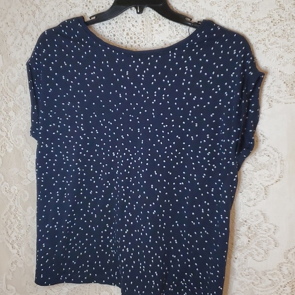 Dark blue Zara top with white oval dots - Picture 12 of 12
